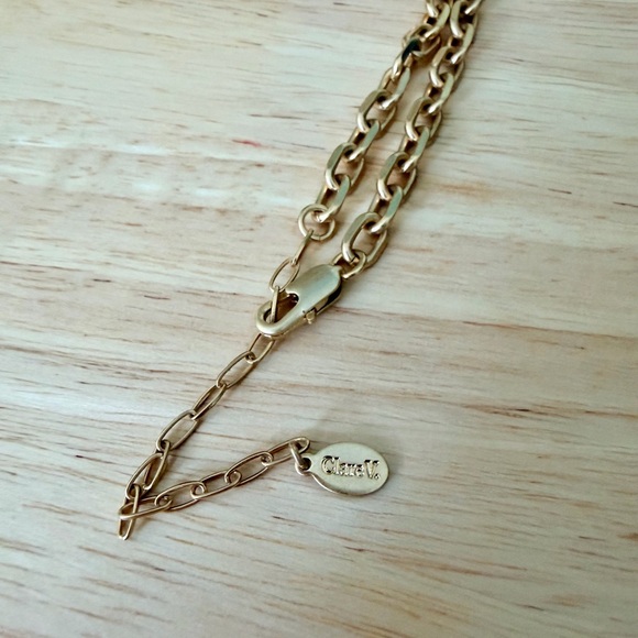Clare V charm chain necklace NWT - Picture 8 of 9